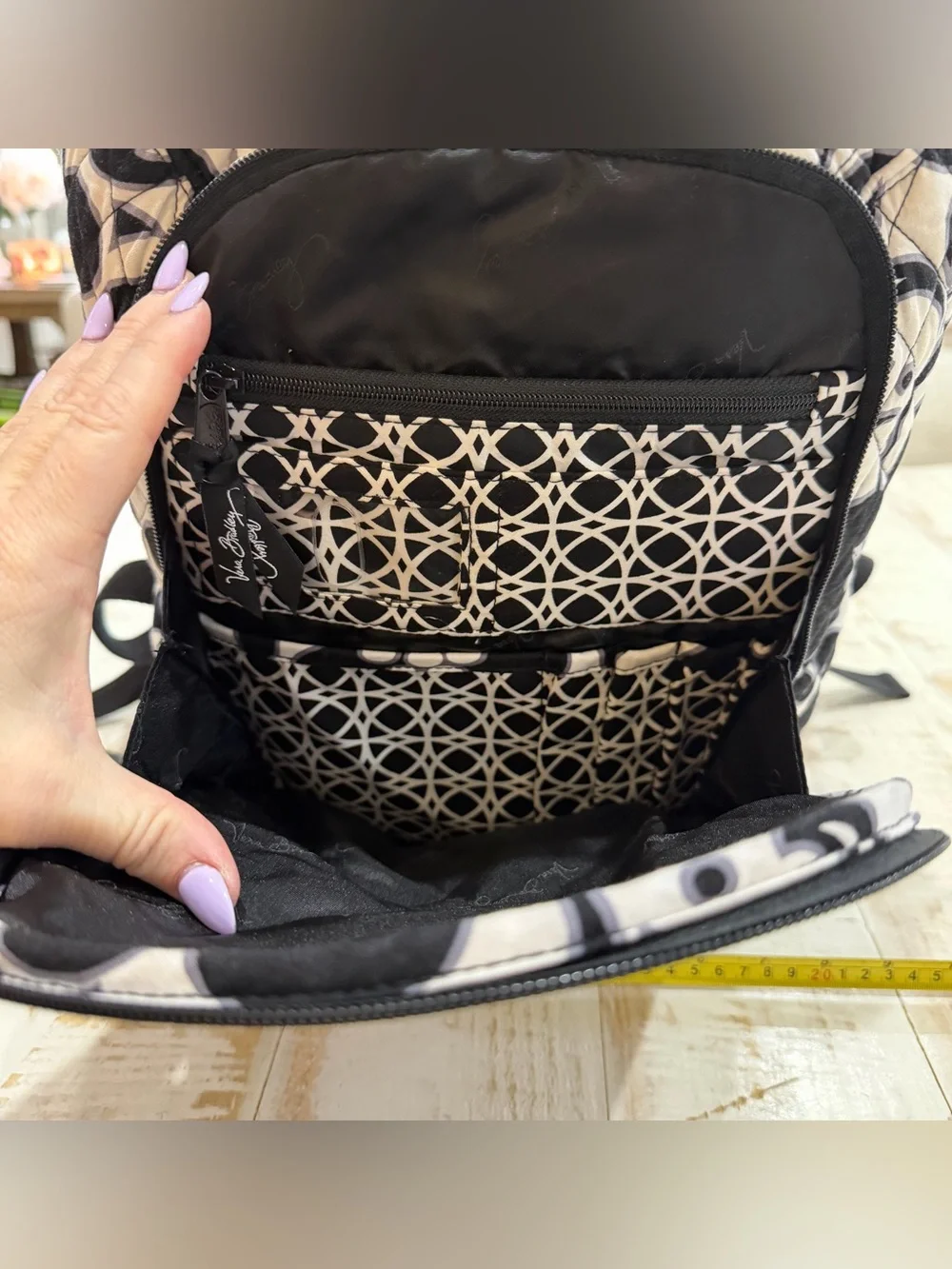 Vera Bradley Backpack Campus Tech Laptop Night and Day Retired Bag
